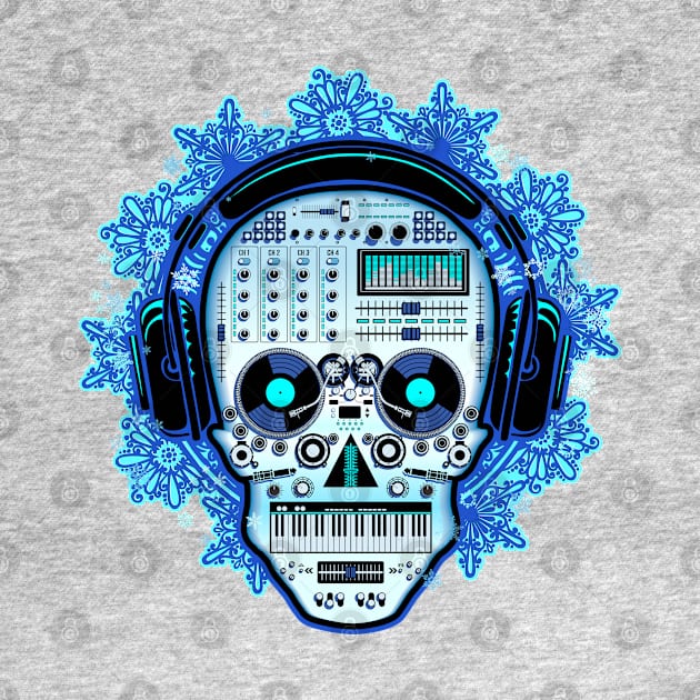 DJ Ice Sugar Skull by DavesTees